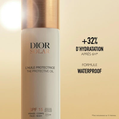 Dior Solar L'Huile Protectrice Visage Et Corps SPF 15 Huile Solaire - Spray Solaire – Image 3