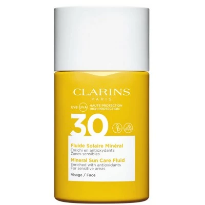 Clarins Fluide Solaire Minéral - Visage UVA/UVB 30 Crème Solaire